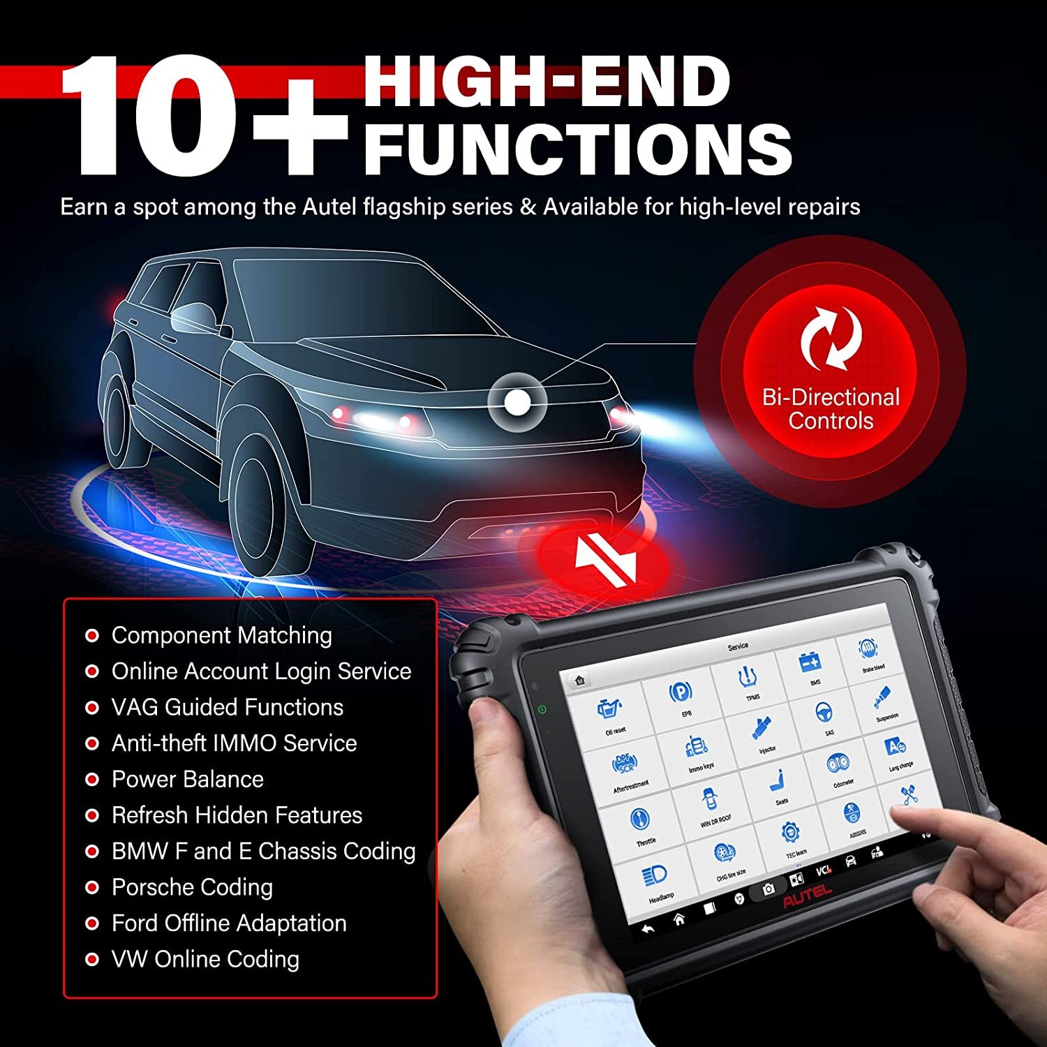 Autel MaxiSYS MS906 Pro ECU Coding Full System Diagnostic Scanner AS MK906 PRO