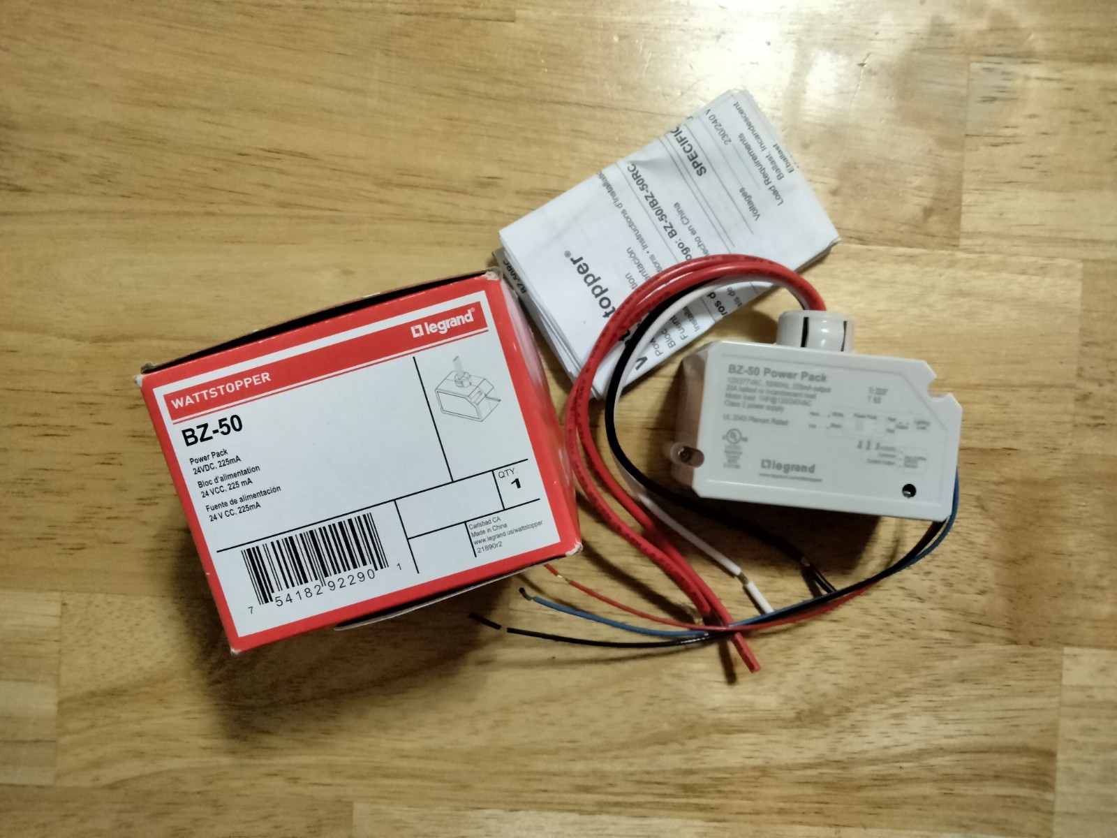 Legrand Wattstopper BZ-50 Power Pack  24VDC 225mA