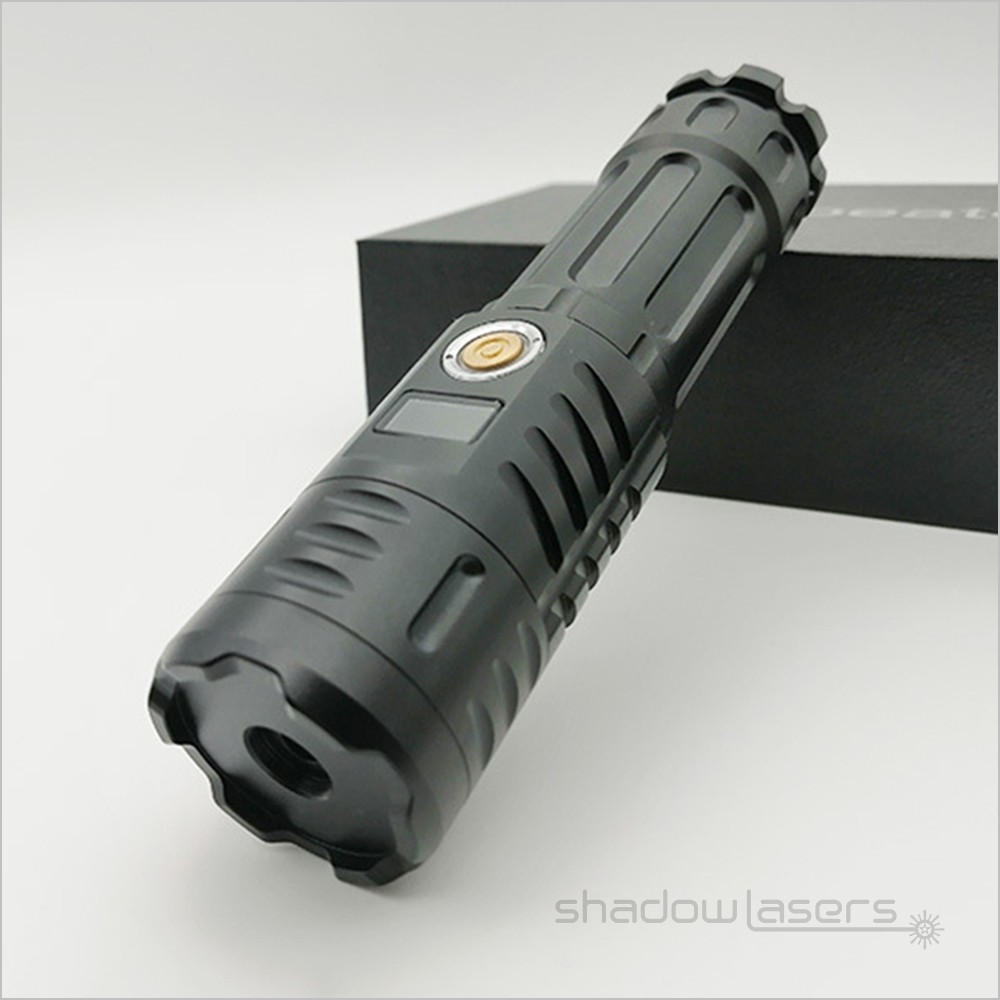 Adjustable Focus 520nm Laser Pointer Visible Laser Beam Flashlight+Al Case