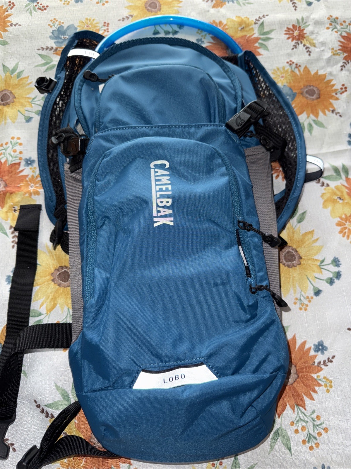 CamelBak Men's Lobo 9 70oz Hydration Pack, Moroccan Blue/grey