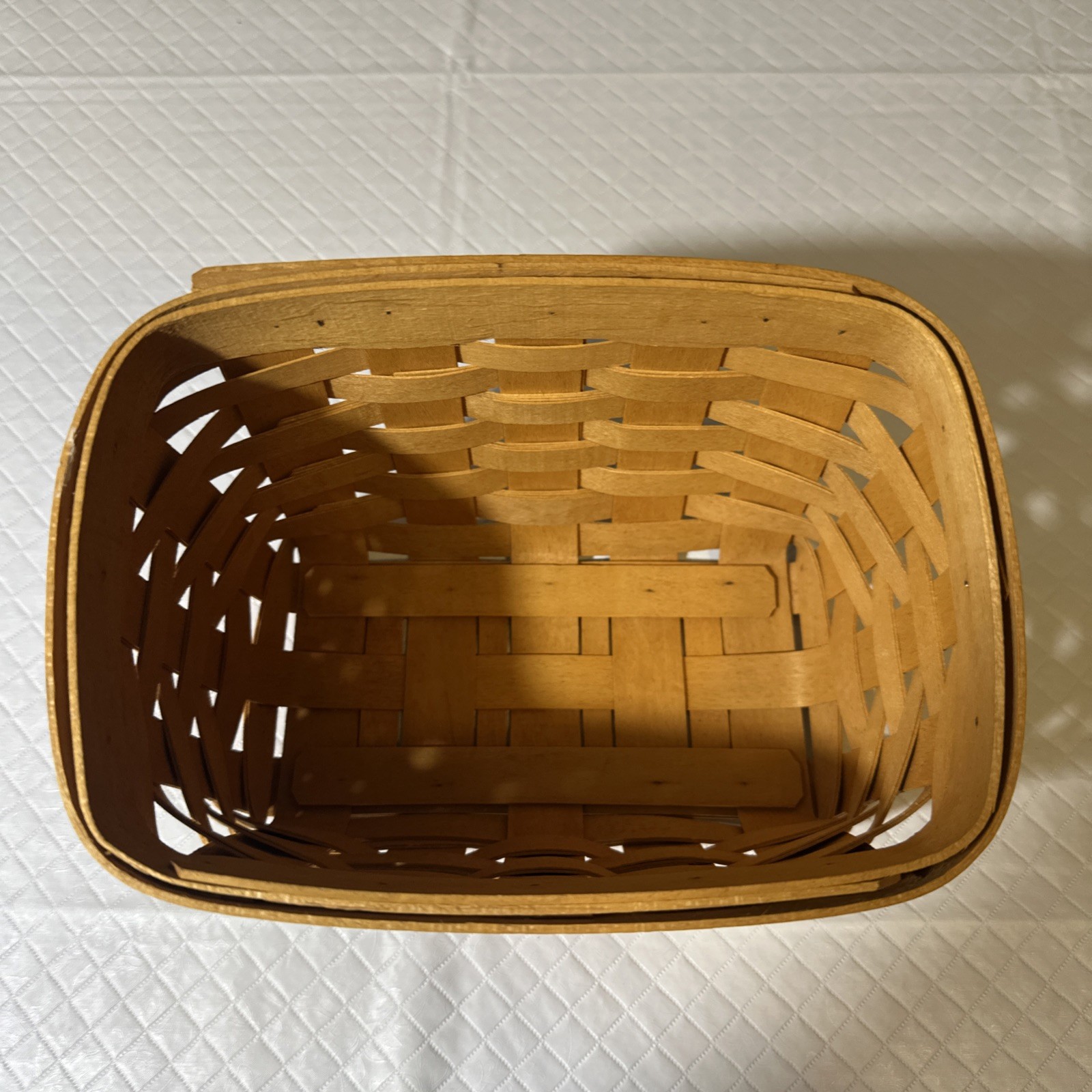 Longaberger Classic Small Basket Slanted Signed 1999 Vintage Basket Only