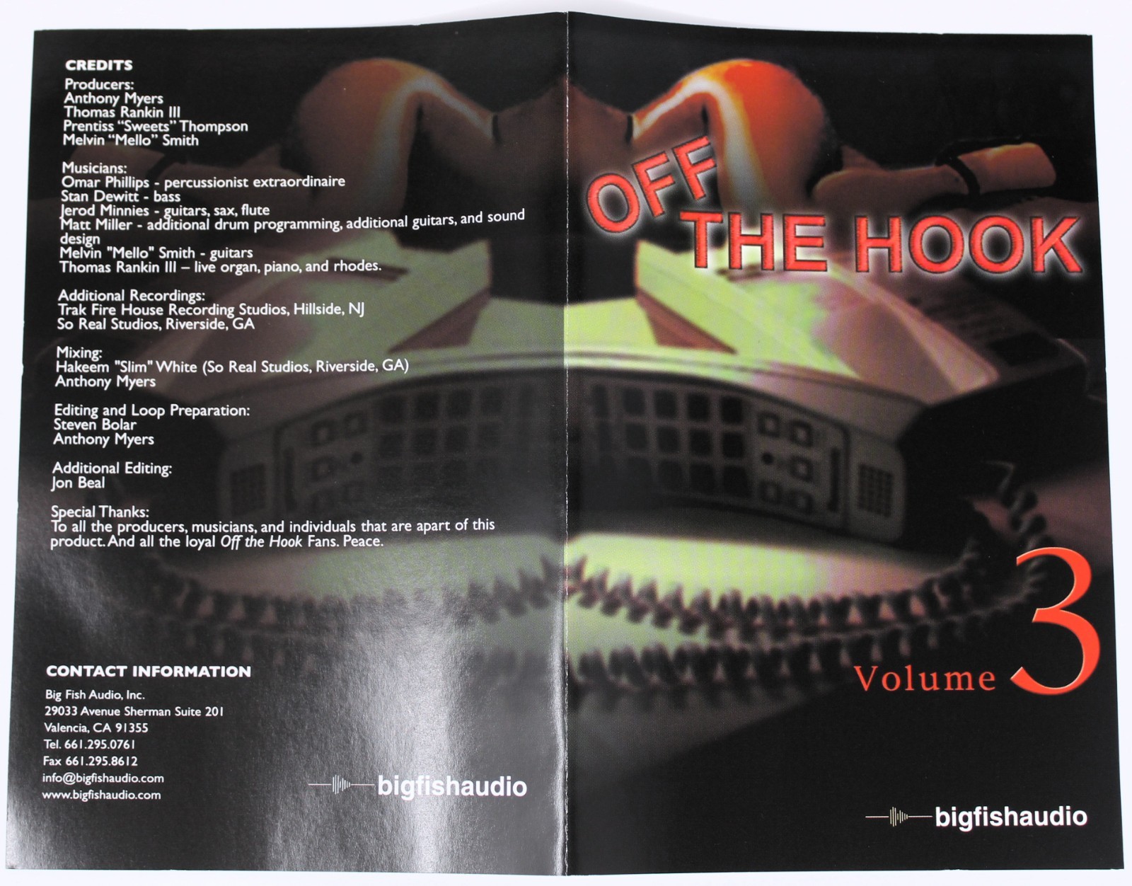 Big Fish Off The Hook 3 Sample/Sound Library/Sampling 2 CD Acid Wav Rex Rmx