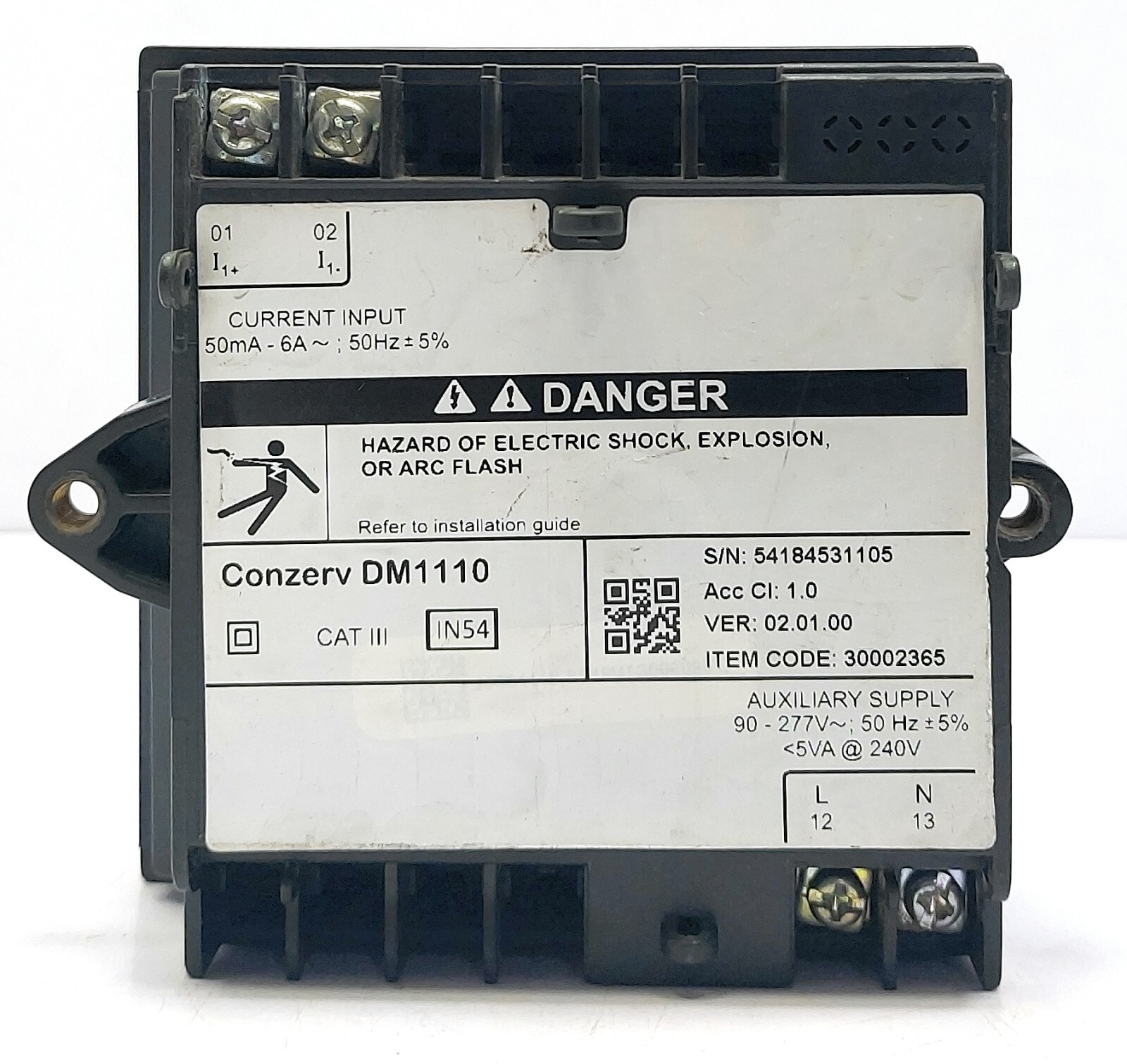 Schneider Electric Conzerv DM1110 Single Phase Voltmeter