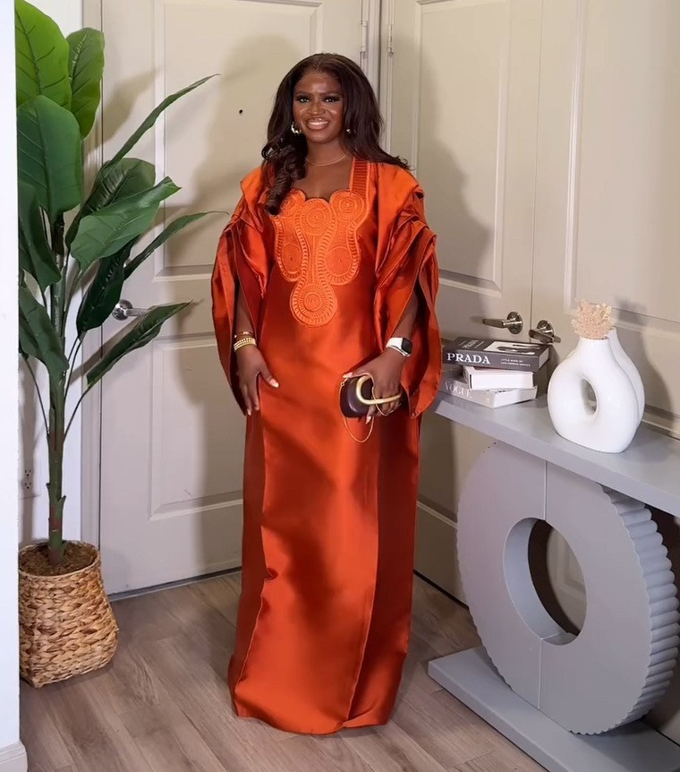 Evening Loose Gown African Dashiki Embroidery Women Abaya Kaftan Long Maxi Dress