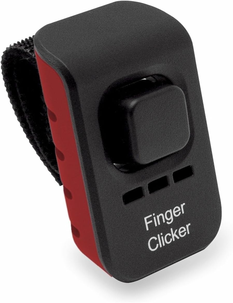 Dog Training Finger Clicker – Audible Positive Reinforcement Trainer with Adjust