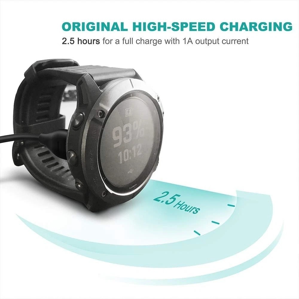 Charger Cable Compatible with Grmin Watch - 2 Pack - 1M