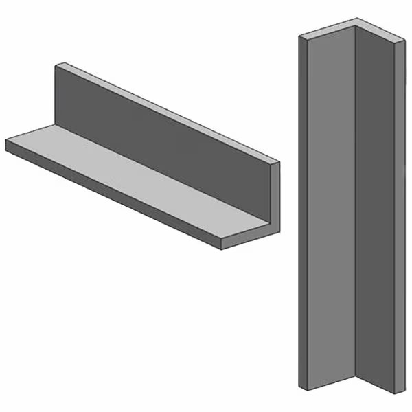 Manufacturer Varies Carbon Steel Angle, 12 in - L, 0.125 in ha.125x2-12