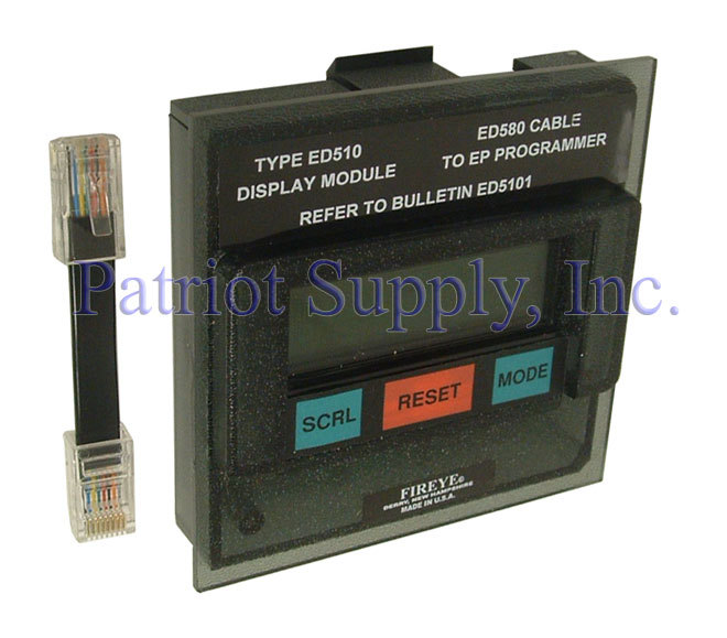 NEW! FIREYE ED510 EP/EPD LCD Display with Keypad