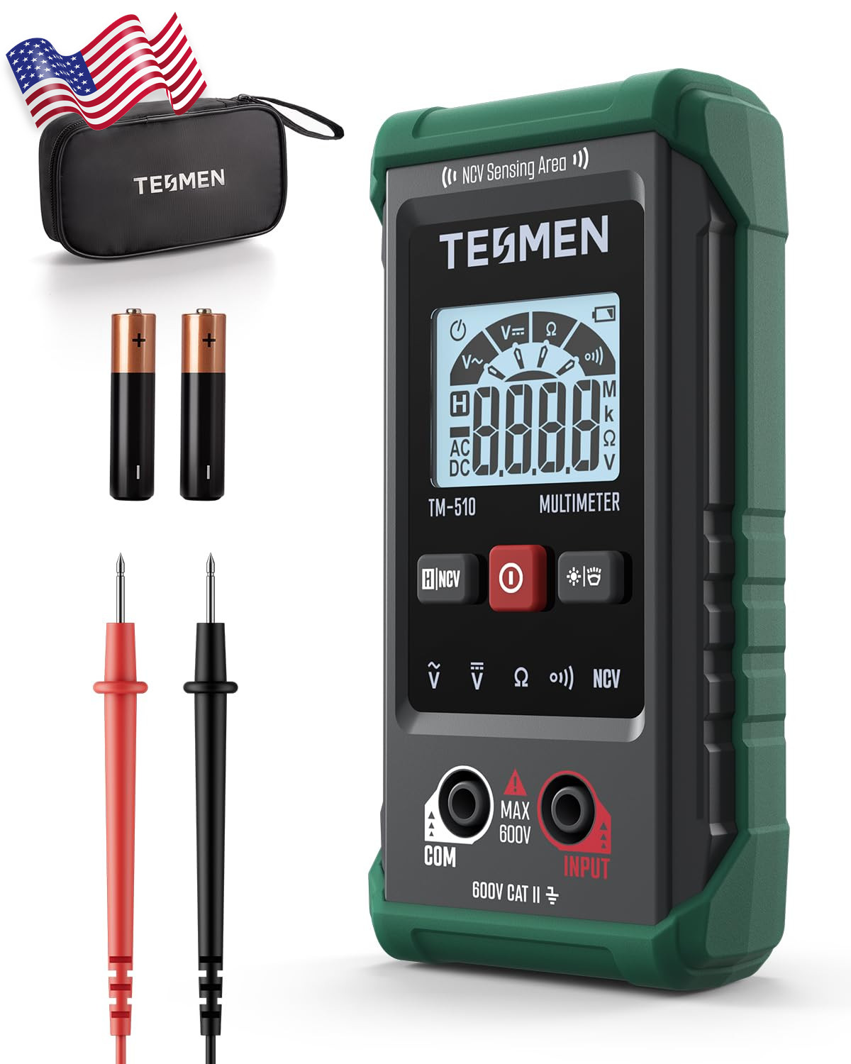 TESMEN TM-510 Digital Multimeter 4000 Counts Smart Measurement Auto Ranging