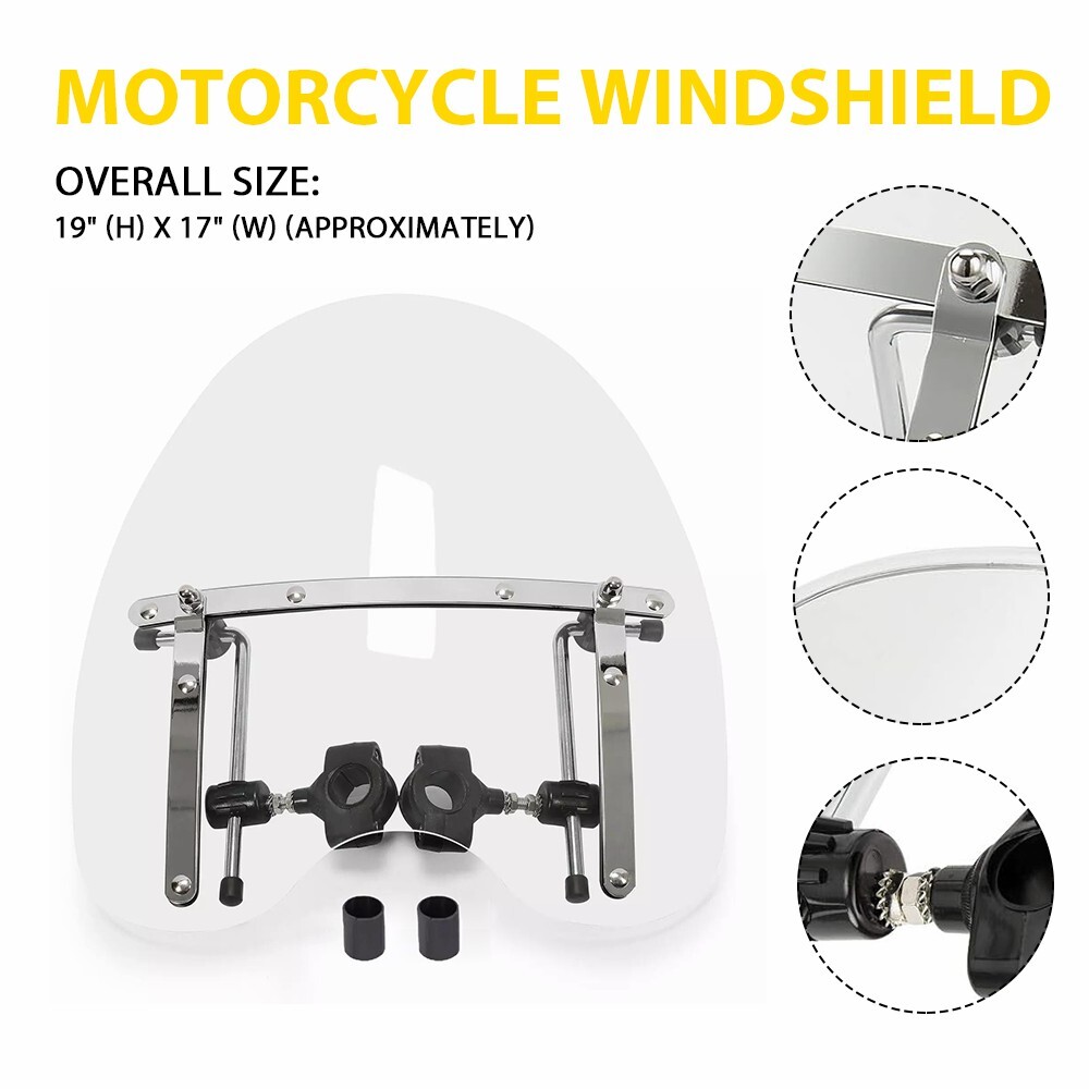 Clear Windshield Windscreen For Suzuki Boulevard Intruder Volusia Marauder 800 A