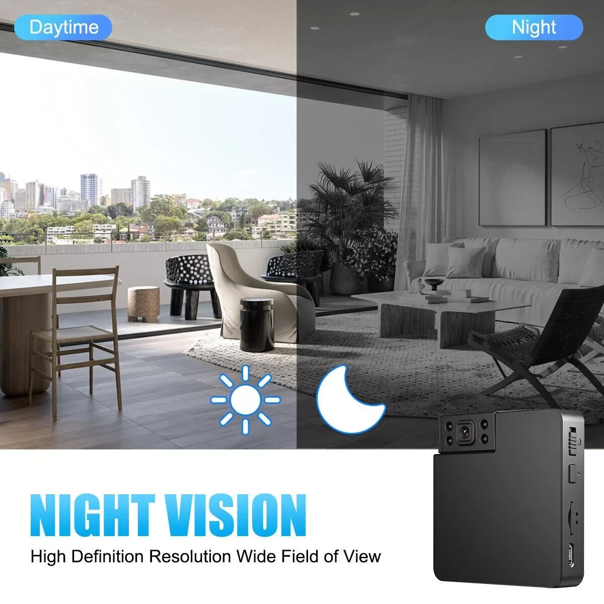 2025 Smart Mini WiFi Camera Wireless 1080P HD Night Cam Home Security