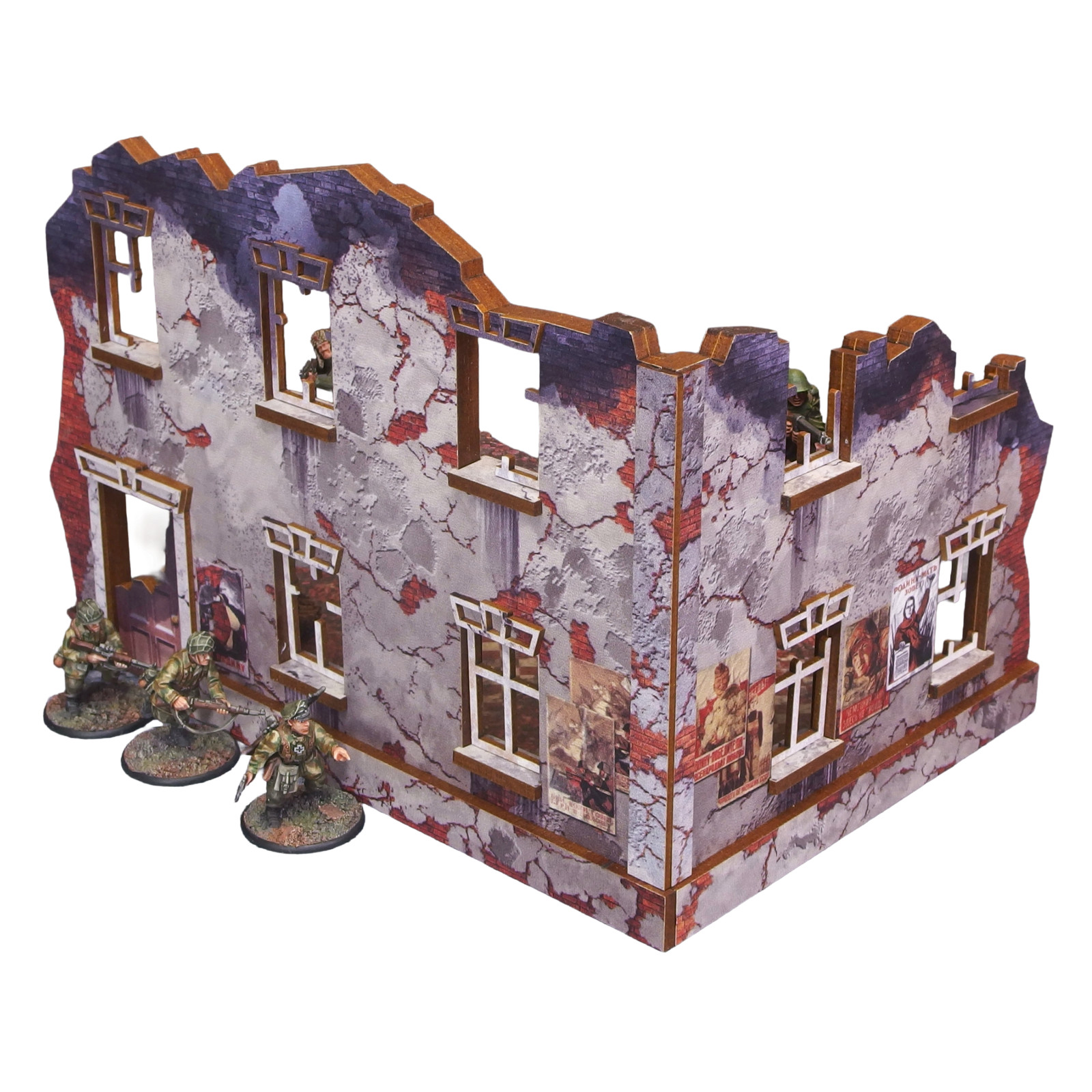 WW2 Ostfront Stalingrad Univermag Right (1) (28mm)