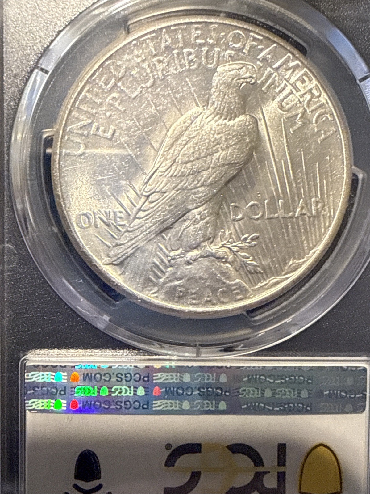 BETTER DATE 🔥 1925 PCGS AU58 PEACE DOLLAR 🔥 SILVER 🪙