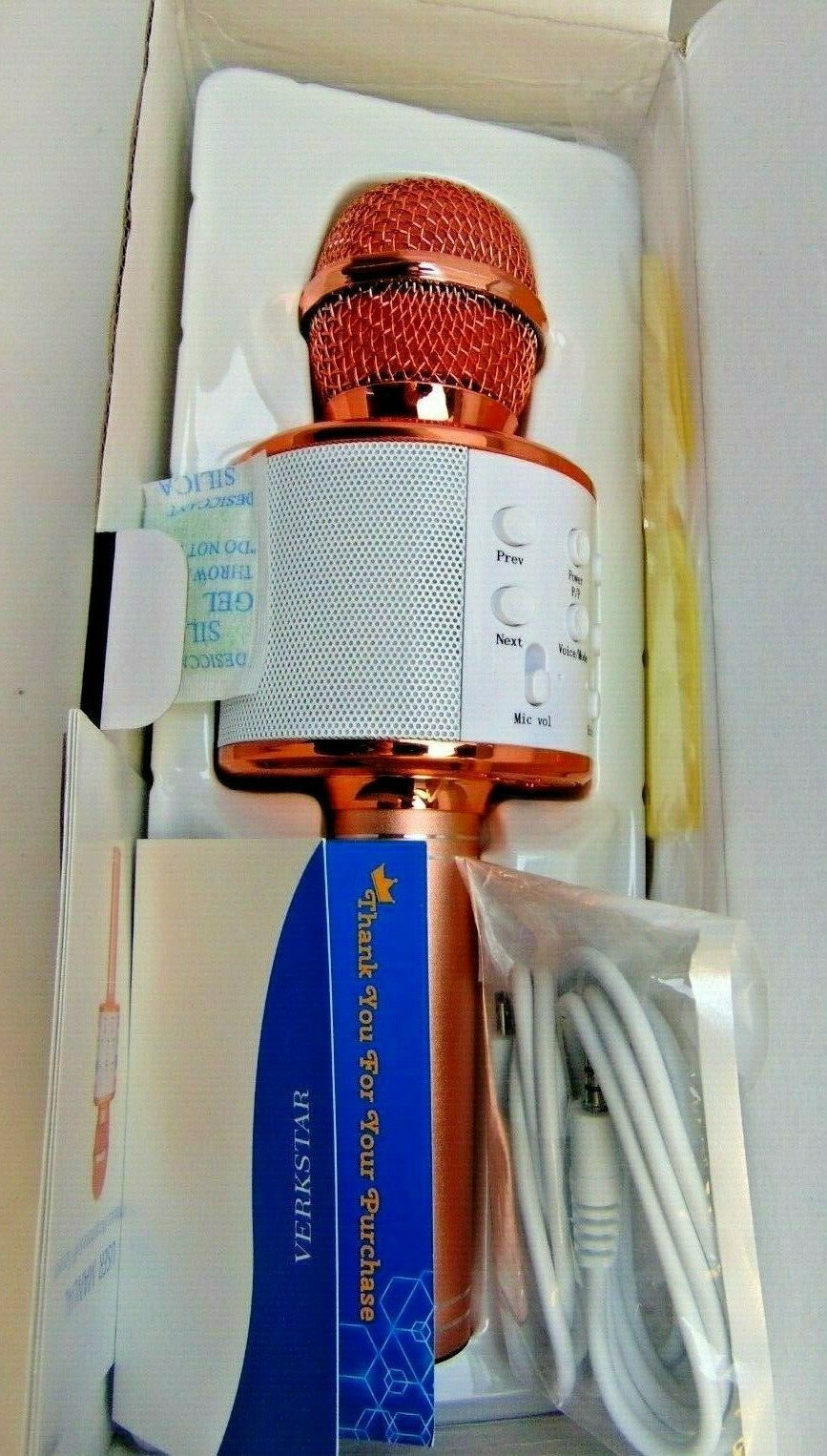 Wireless Bluetooth Karaoke Microphone Mobile KTV Effect USB Speaker NEW