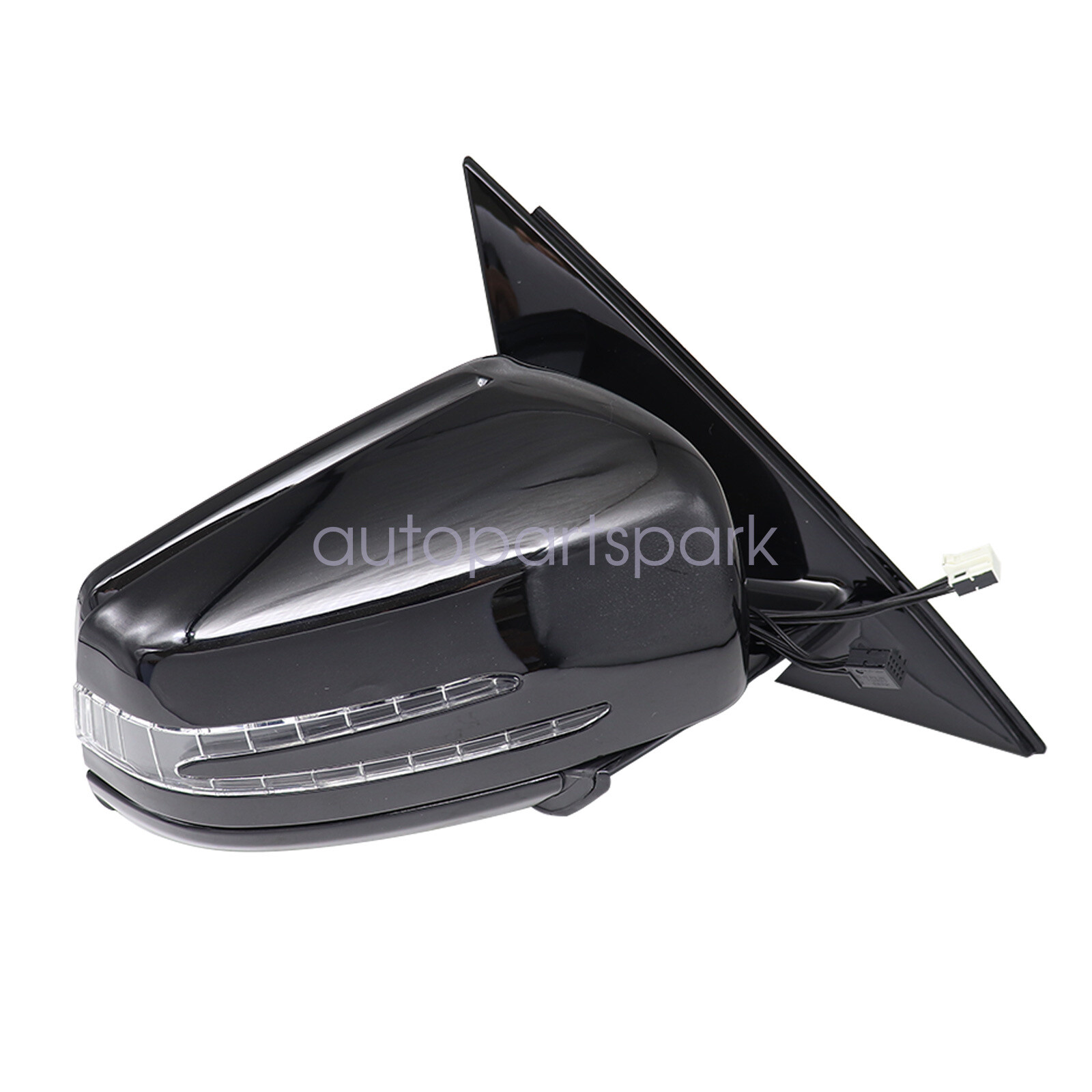 Black Right Side Passenger Mirror Fit Mercedes-Benz E350 E550 E300 2010-2016