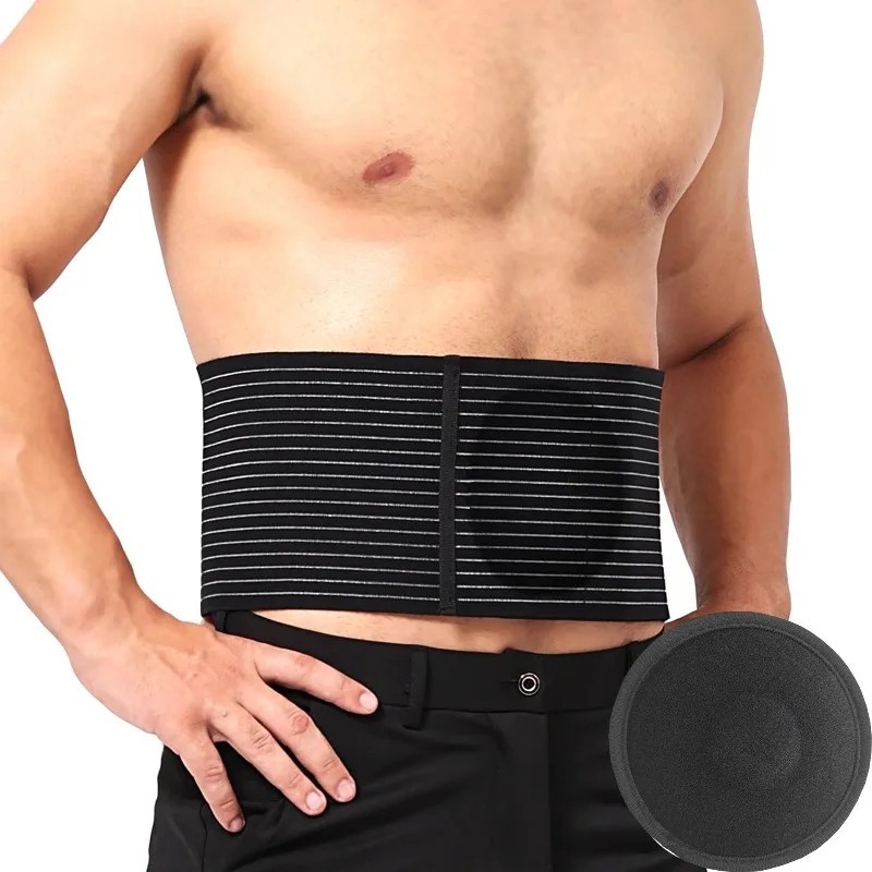 Umbilical Hernia Belt for Men and Women Abdominal Support Binder with Compress