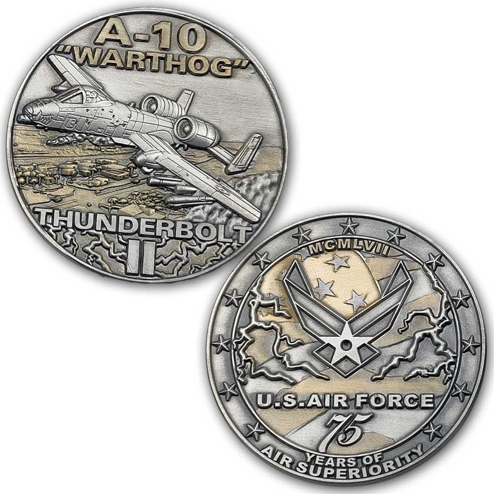 USAF A-10 Thunderbolt 2 Veteran Air Force Collectible Challenge Coin