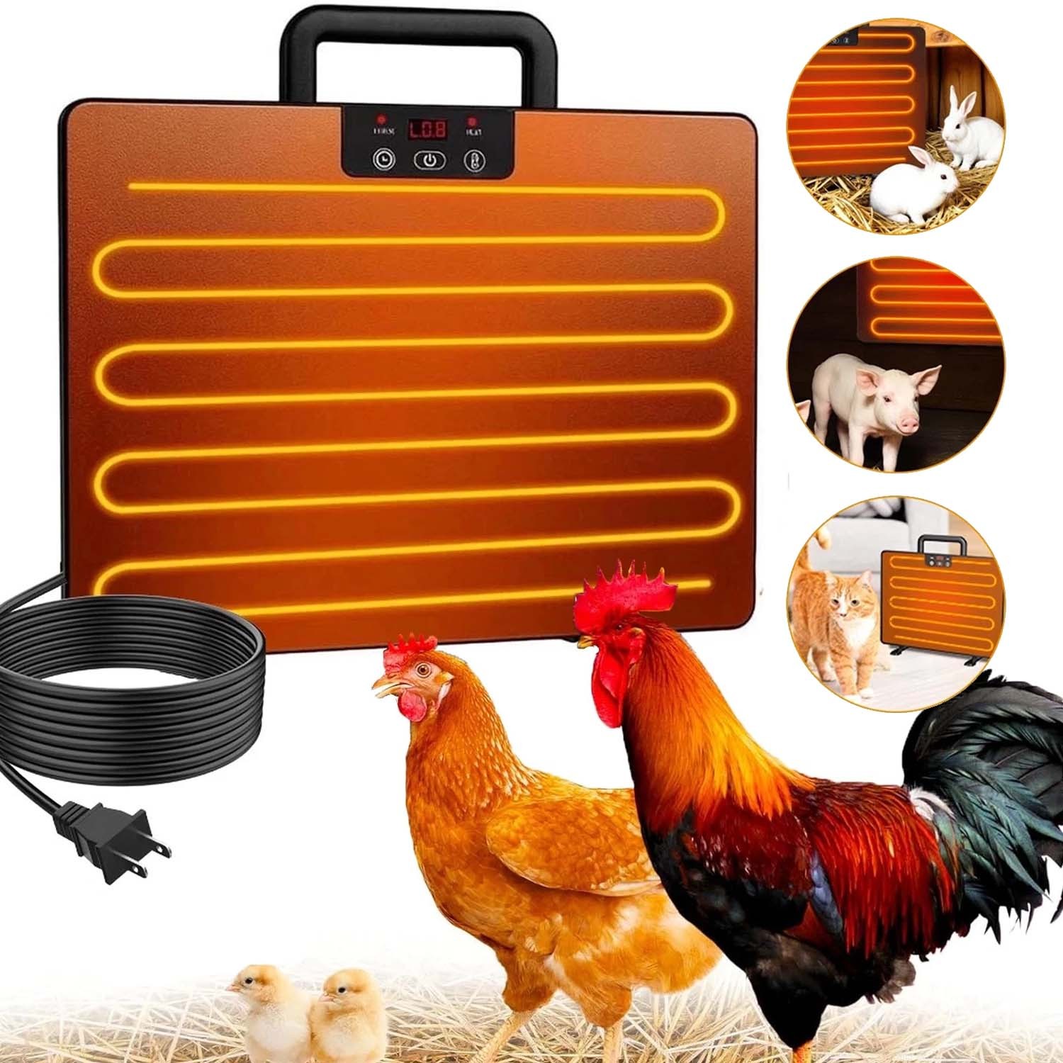 Chicken Coop Heater 200W Chicken Coop Heater Heating Flat Panel for Winter