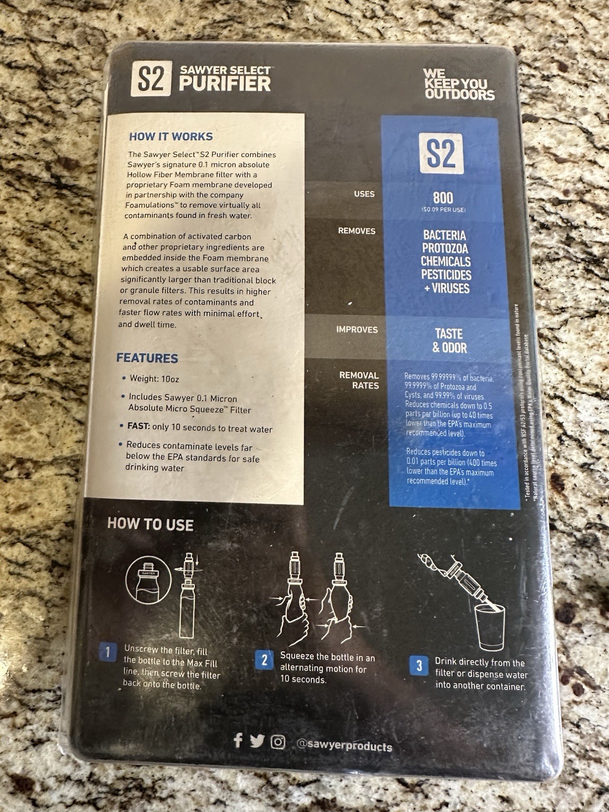 Sawyer Select S2 Foam Filter Purifier