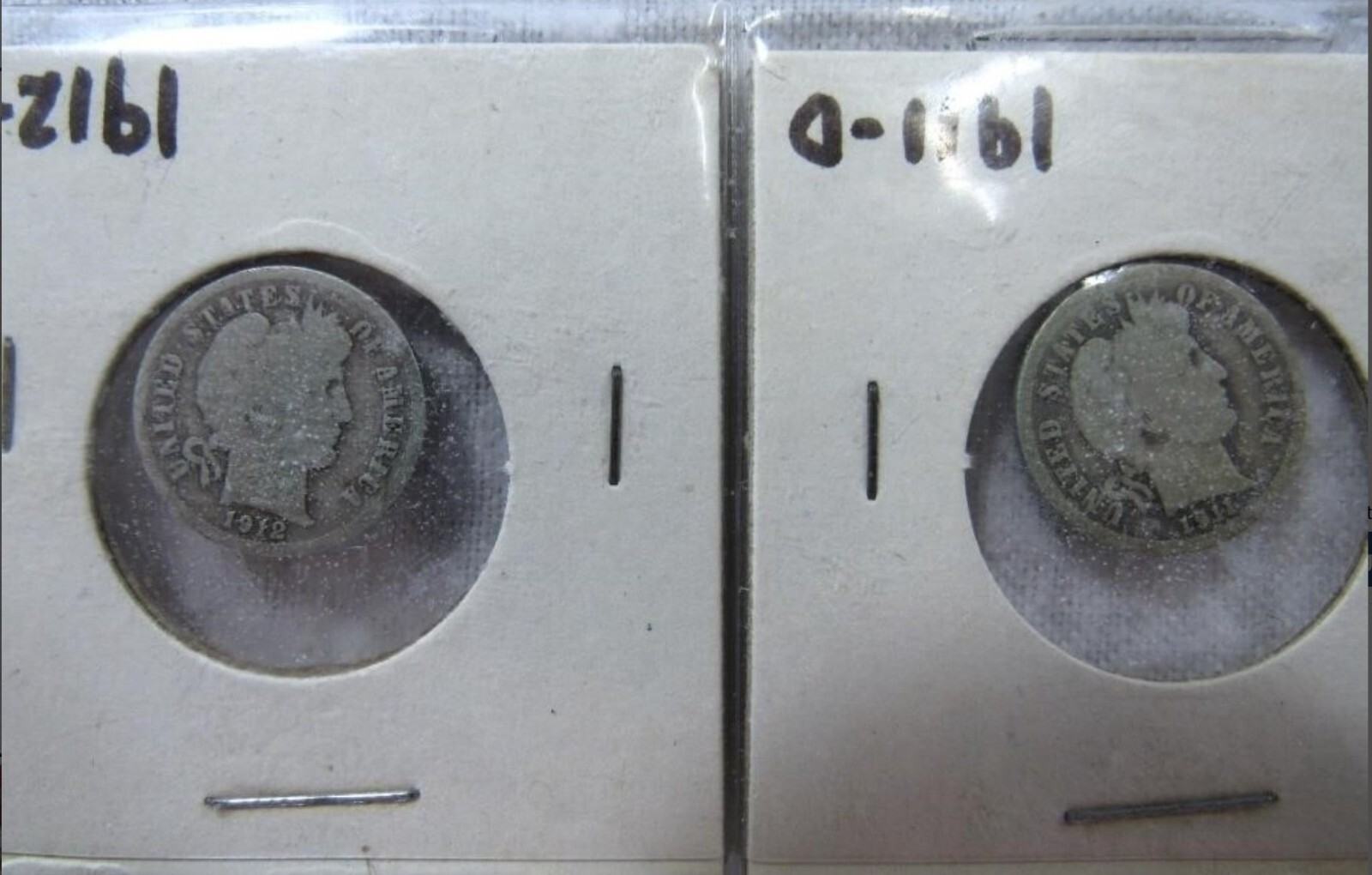 12 Barber Silver Dime Coins Low Mintage
