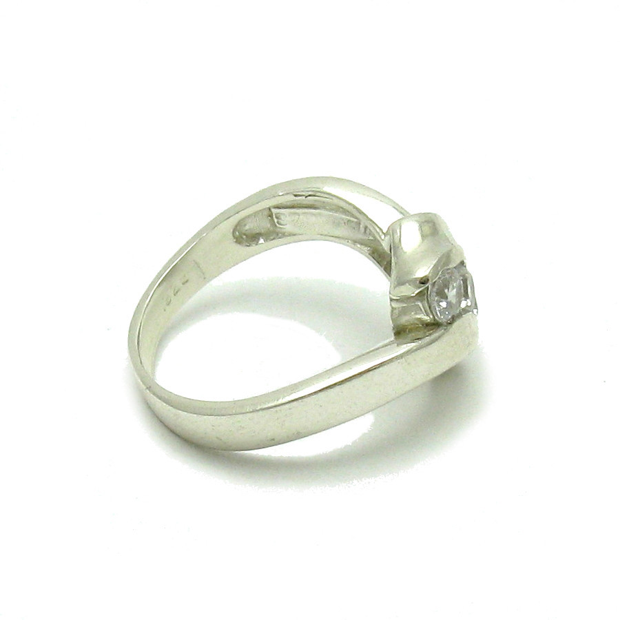 Sterling Silver Ring Hallmarked Genuine Solid 925 With Cubic Zirconia Empress