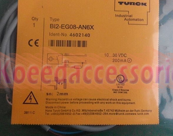 New Turck Proximity Sensor BI2-EG08-AN6X 1Pcs*