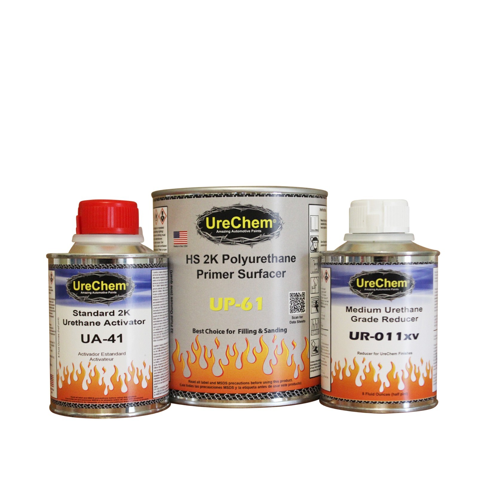 1.5 QUART Grey High Build DTM Polyurethane Primer Surfacer Kit