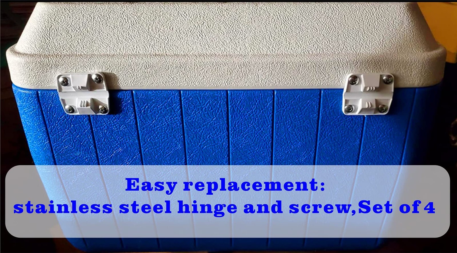 Cooler Replacement Plastic Hinges and Screws 4 Pack