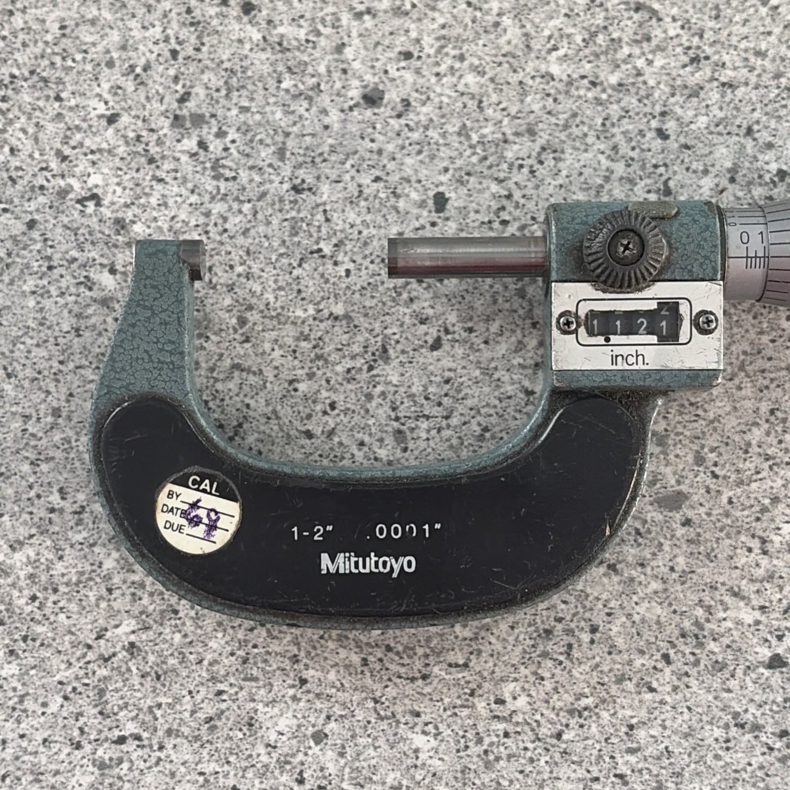 MITUTOYO 193-212 1-2" ROLLING DIGITAL MICROMETER .0001"
