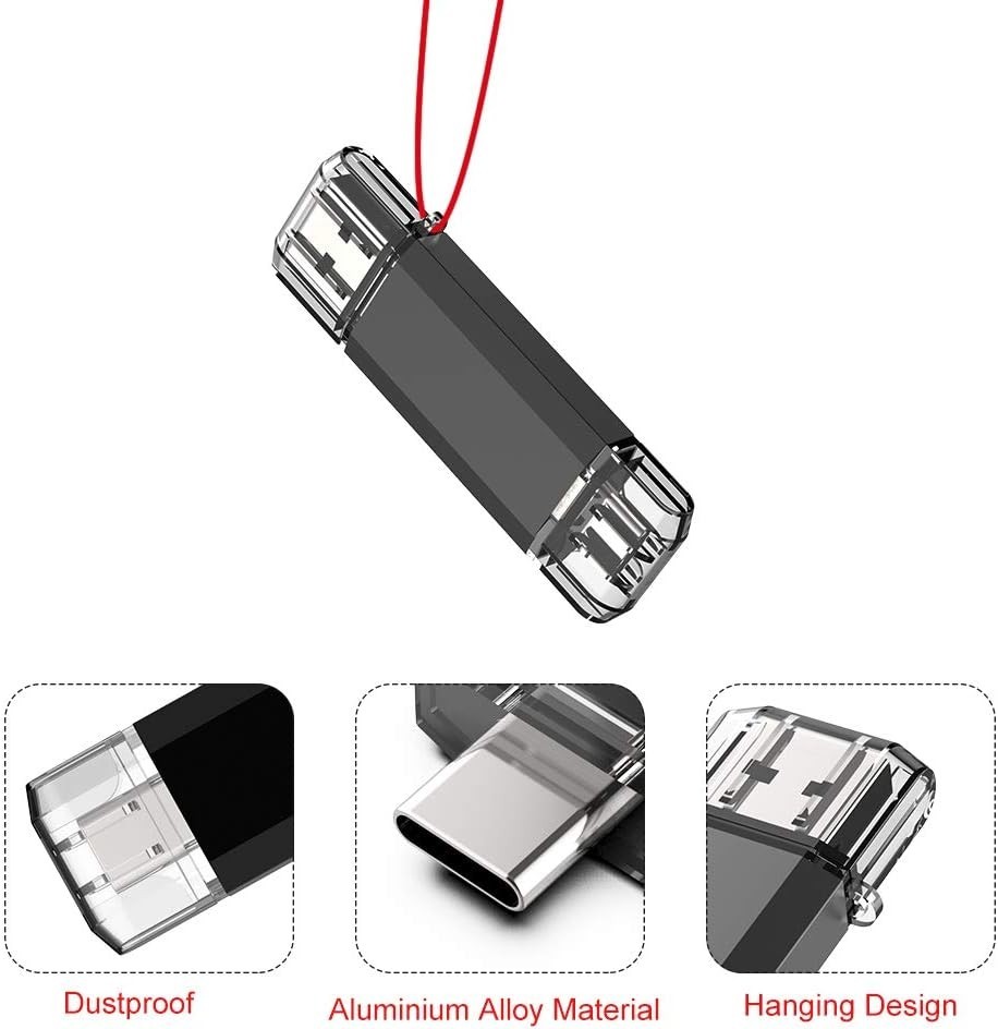 Temperature-Proof 128GB USB C Flash Drive & OTG Memory Stick for Quick Access
