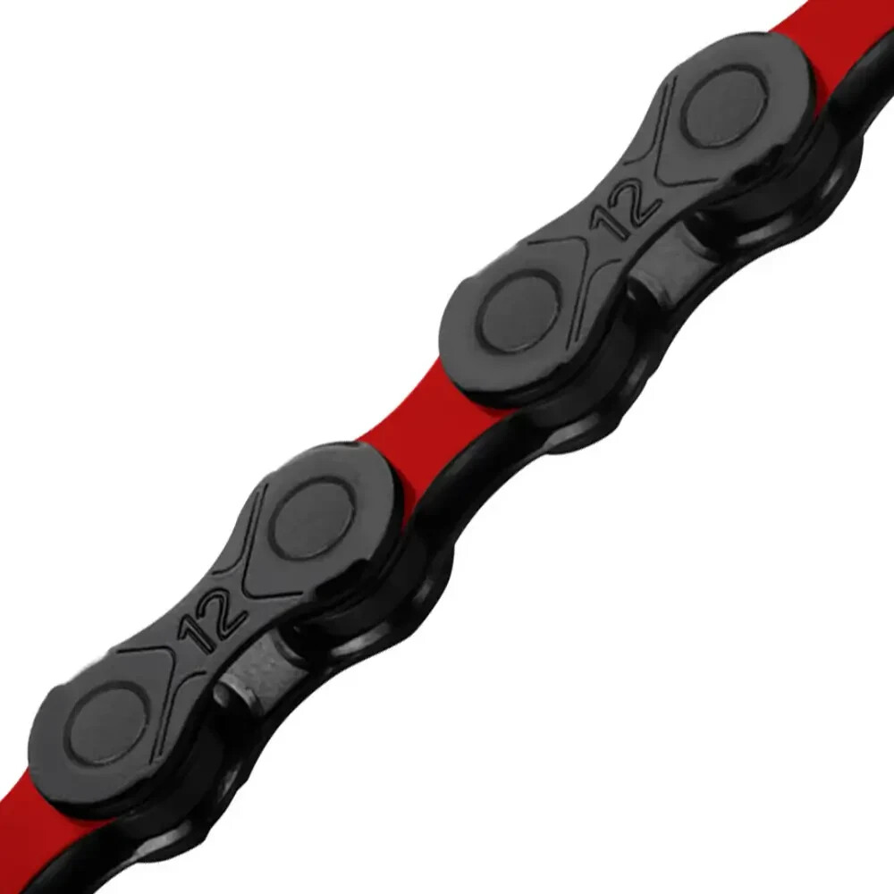 KMC DLC 12-Speed Chain. Red