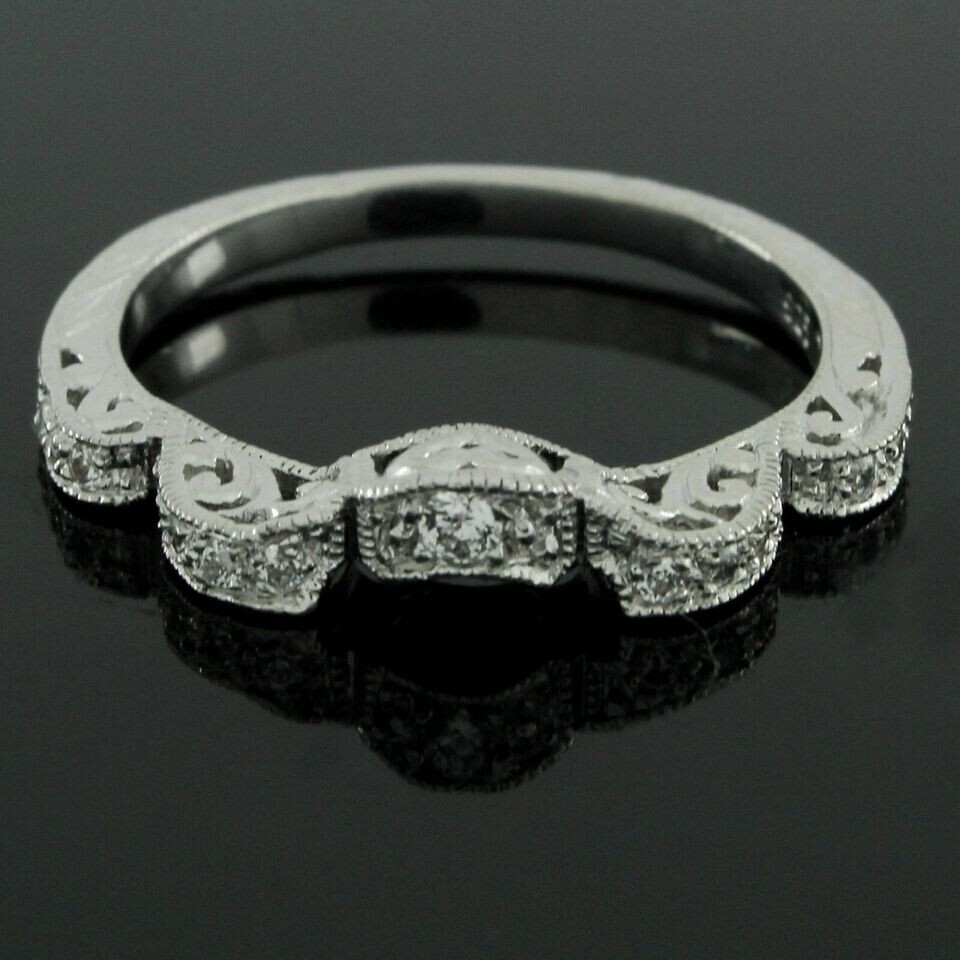 3 Ct Round Cut Off White Treated Diamond Ring 925 Sterling Silver With Band