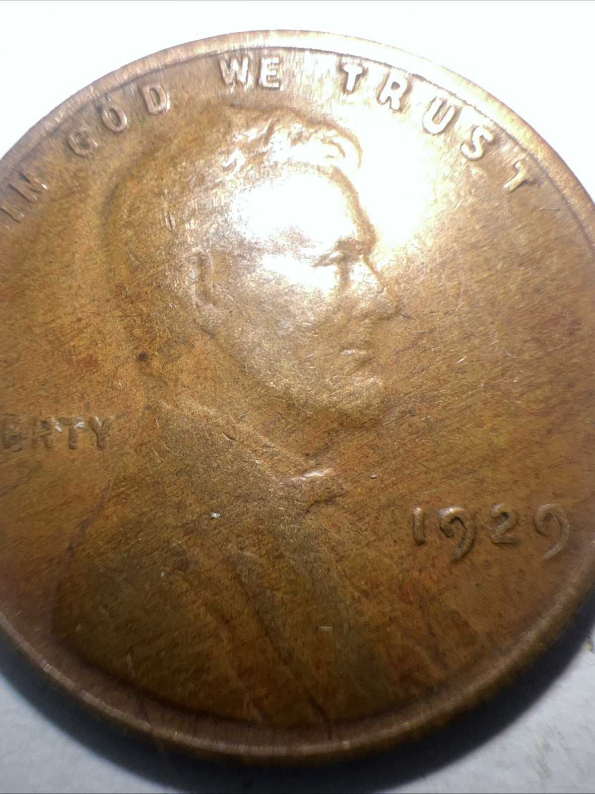 1929 Lincoln Wheat Cent No Mint Mark Fine