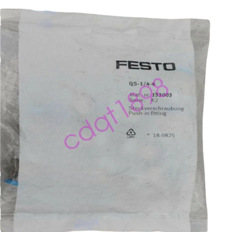 10PCS New Festo QS-1/4-6 gas fitting In Box Brand new Fast Shipping