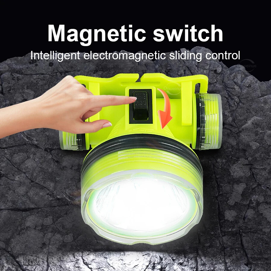 20000LM Super Powerful Diving Headlamp Rechargeable Diving Professional Light US