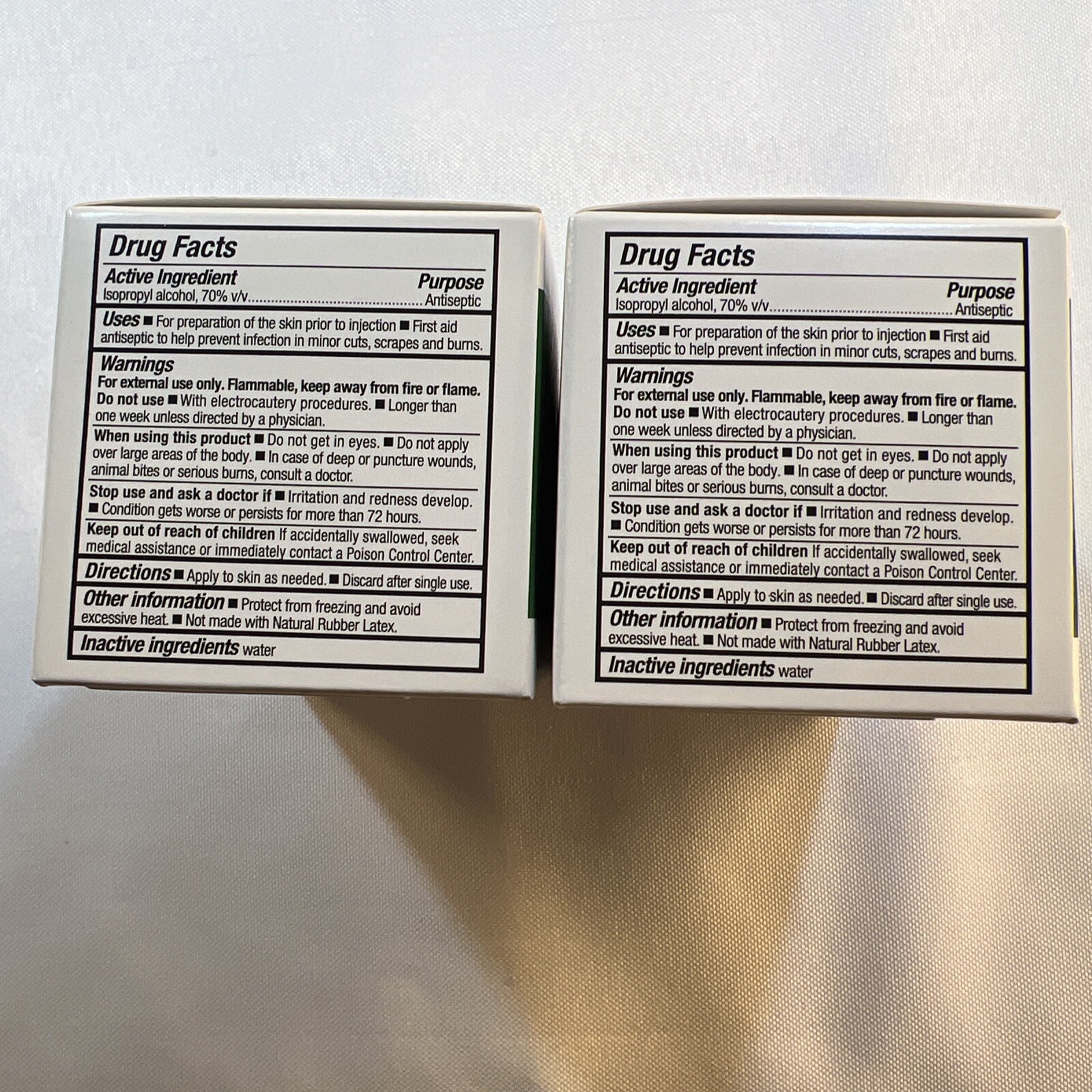 Curad Alcohol Prep Pads , Thick Alcohol Swabs