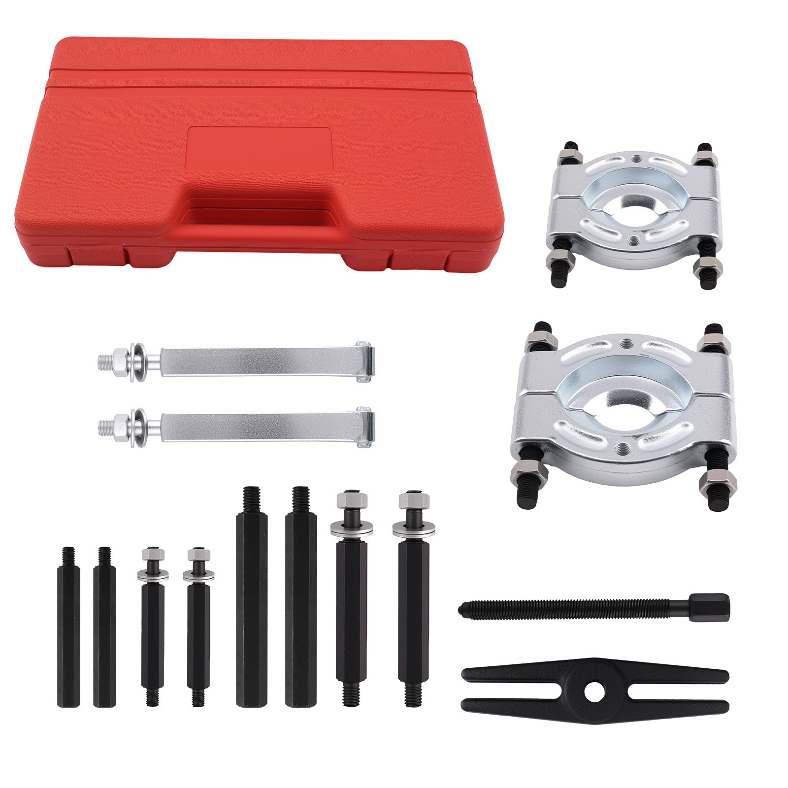 14PCS Wheel Bearing Separator Splitters Puller Tool 5-Ton W/ Gear Hub Puller