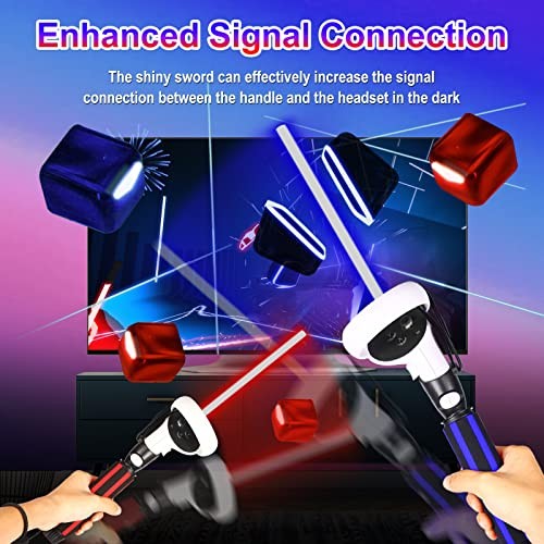 Striped Style VR Game Handle Attachments for Quest 2 - Extension Grips