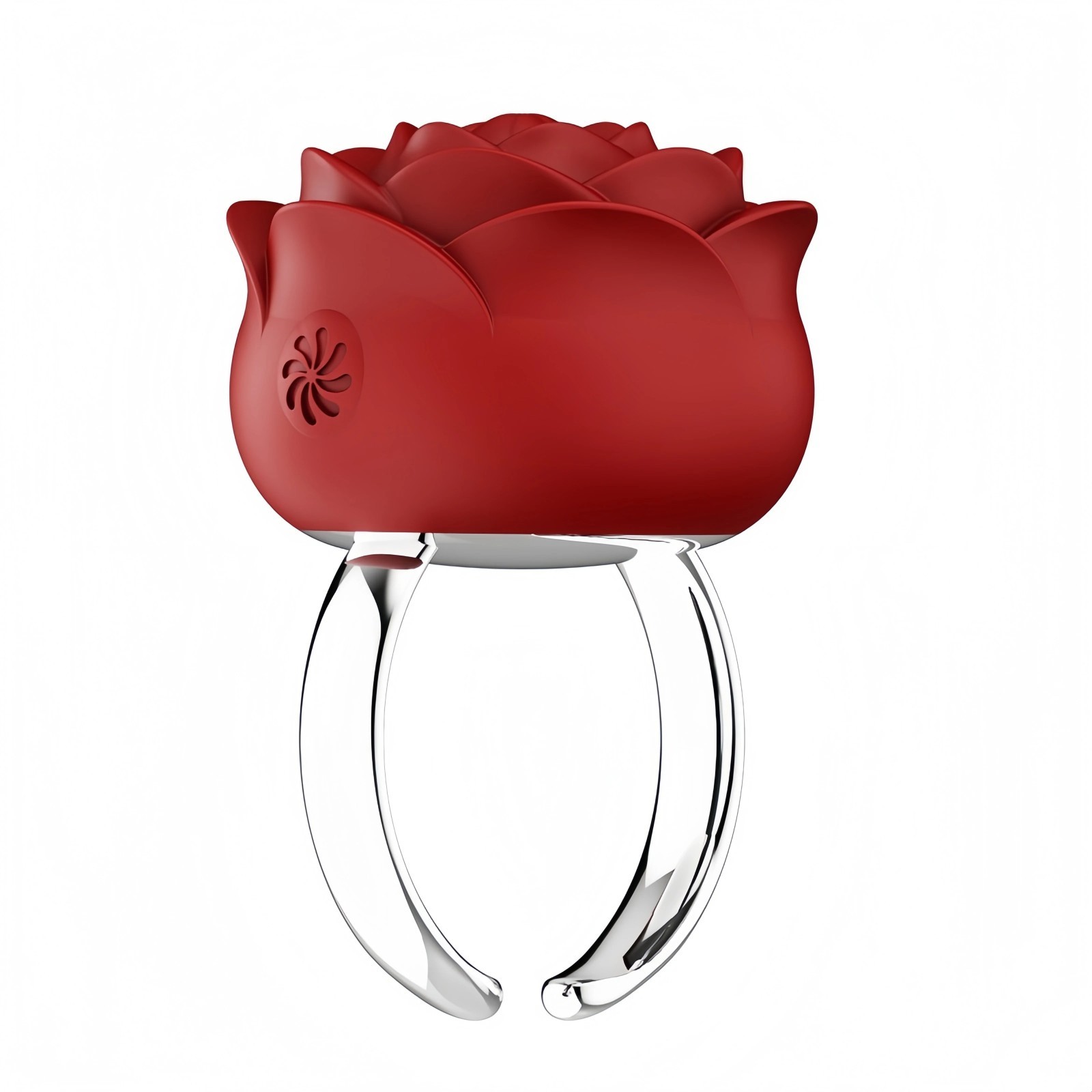 The Rose Ring Luxury Wearable Vibrating Finger Ring for Women Discreet Portable