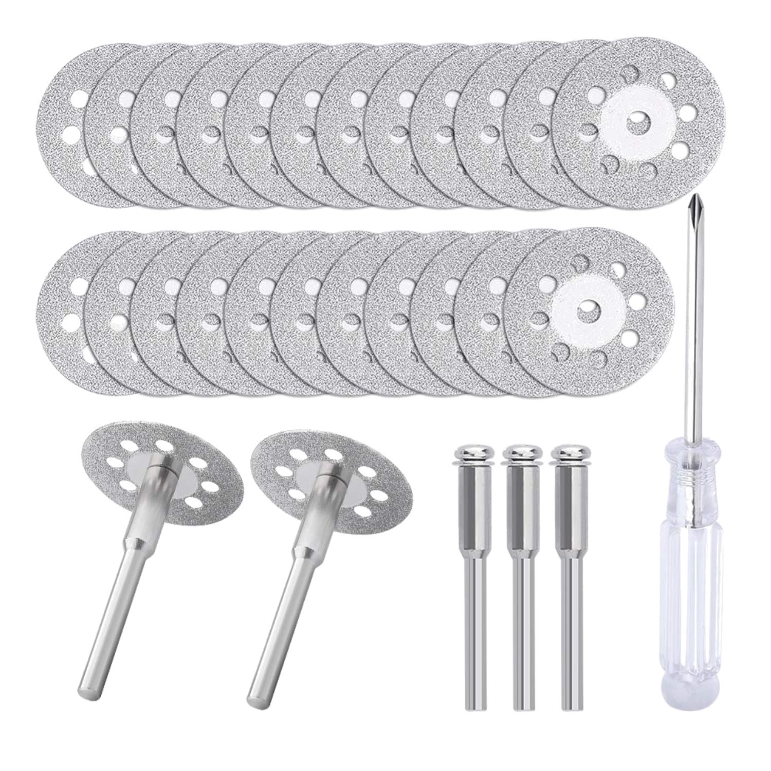 All-in-One 25pc Diamond Cutting Wheel Set for Precision Cutting & DIY Projects