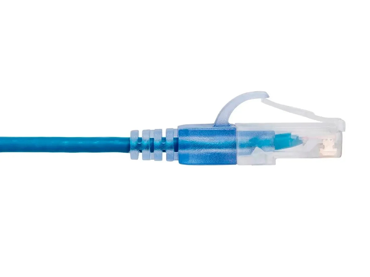 Monoprice Cat6A Patch Ethernet Cable 25ft Blue UTP 10G RJ45 LAN Modem Router