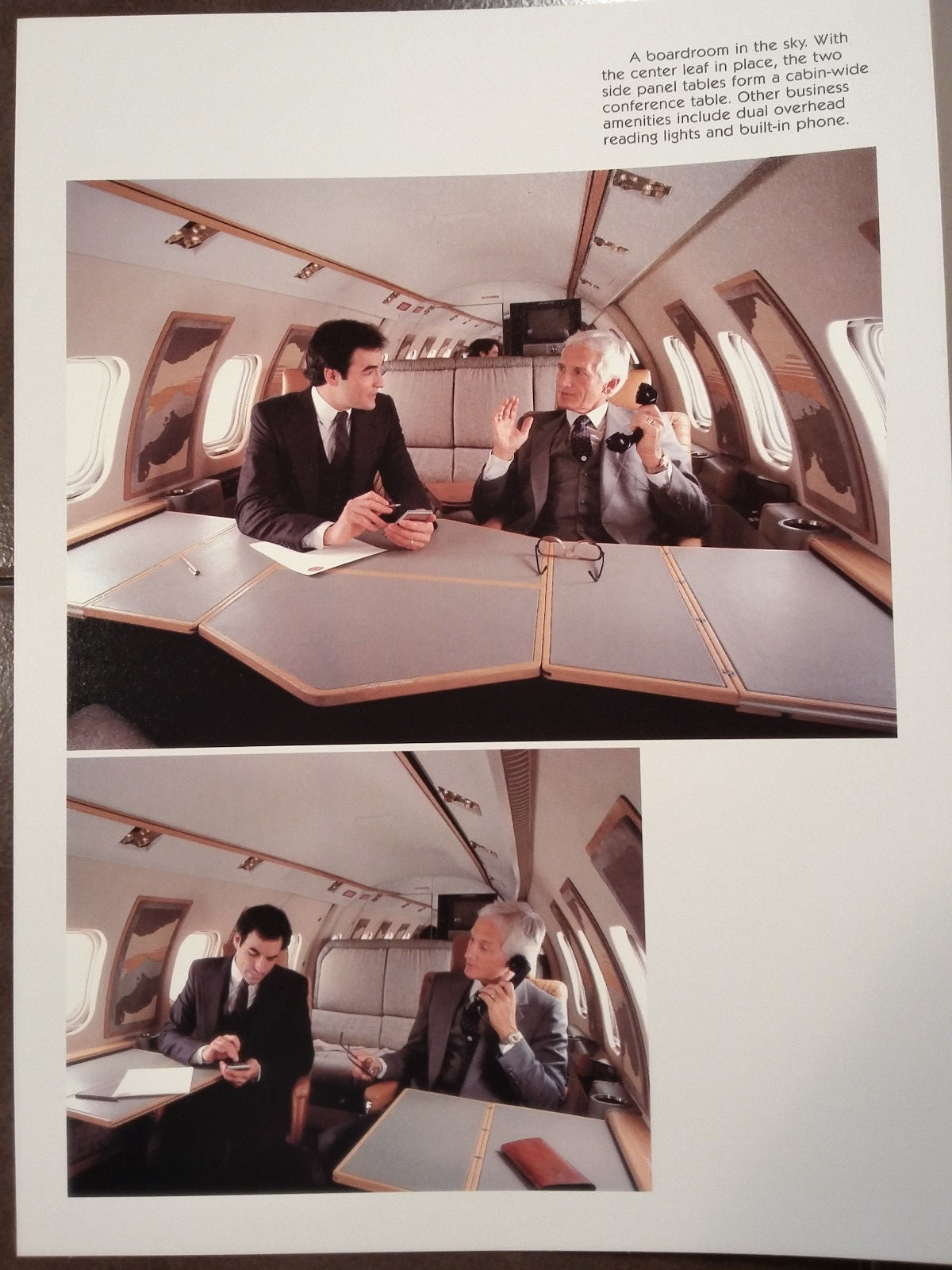 Original Gates Learjet 50 Concept 5 Brochure, Trifold, 8 x 10.75"