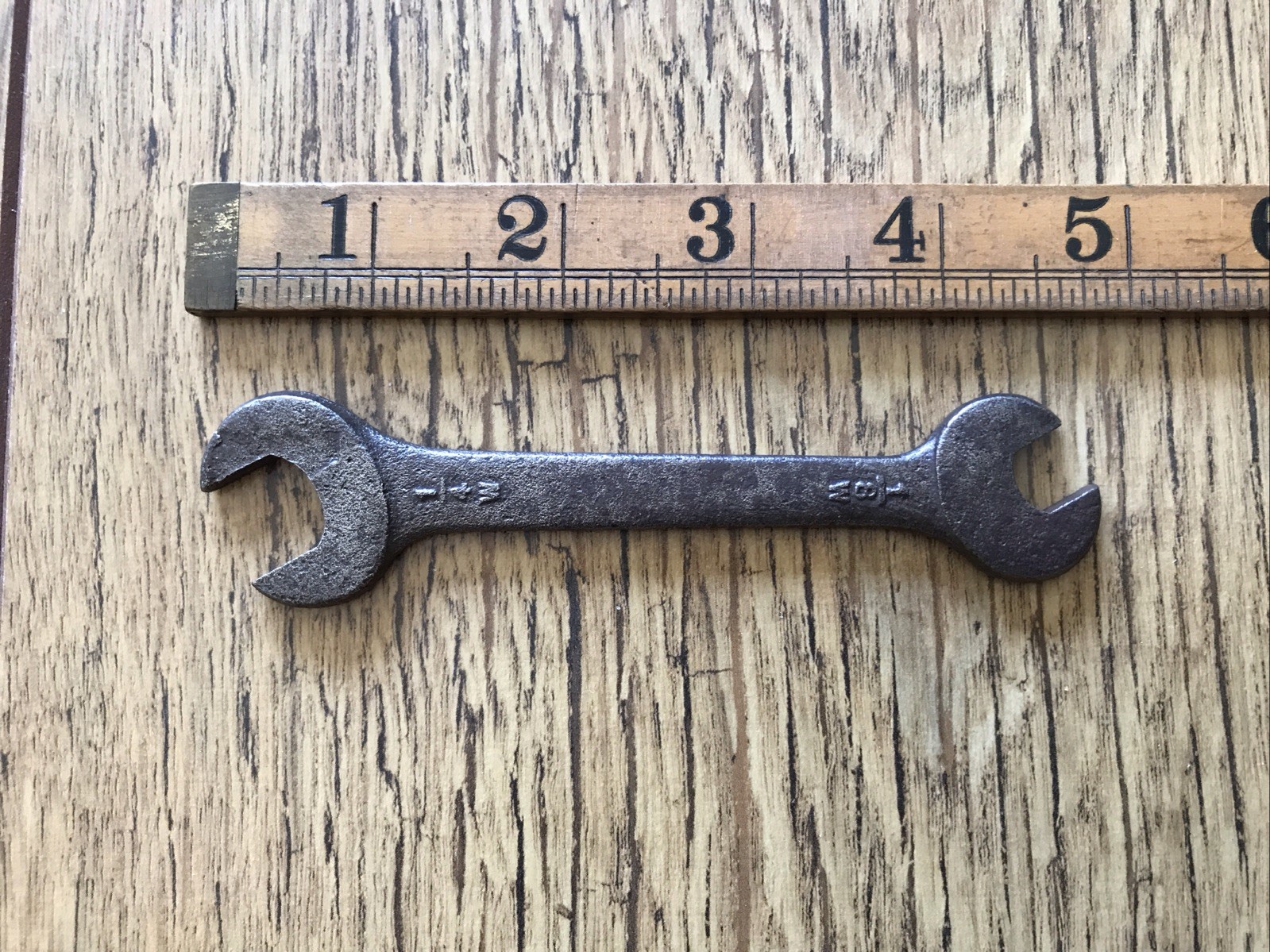 A Vintage Snail Brand 1/4” X 1/8” Whitworth Spanner Classic Car Tool.