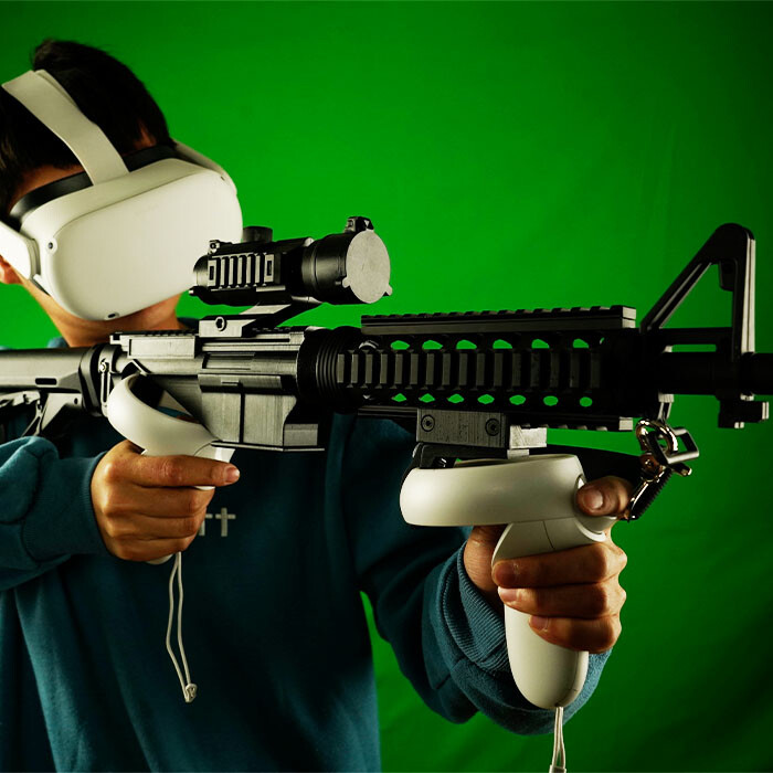 New VR Headset Controller Game Shooting Gun Double Handle for Oculus quest 2