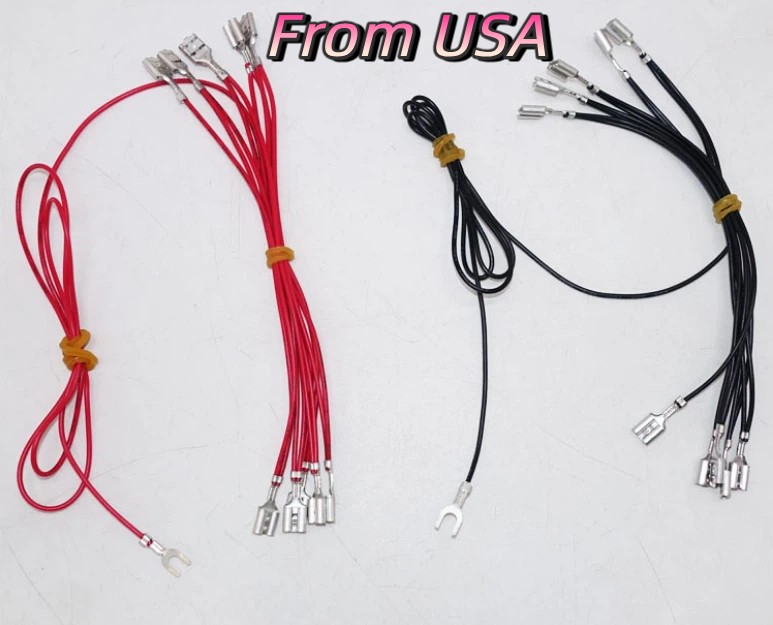 2 X Arcade Push Button Micro Switch Daisy Chain 0.187 Connectors U-250(6.3)