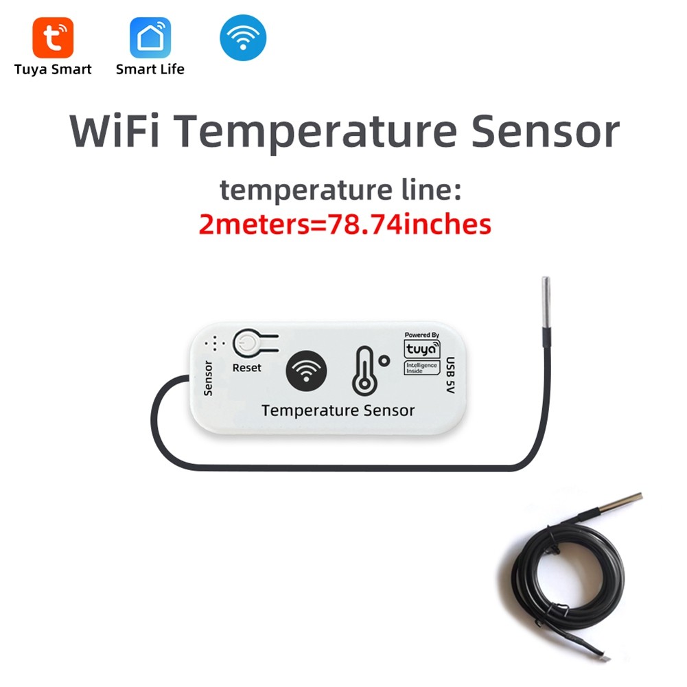 TUYA WIFI Temperature Sensor APP Remote Tuya Temperature Sensor 2.4G WiFi9451