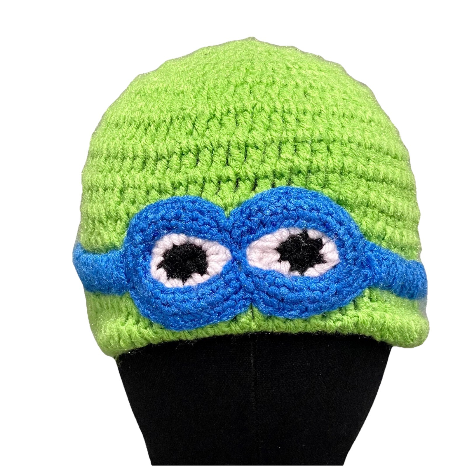 Teenage Mutant Ninja Turtles Donatello knit hat TMNT Handmade Child or Adult EUC