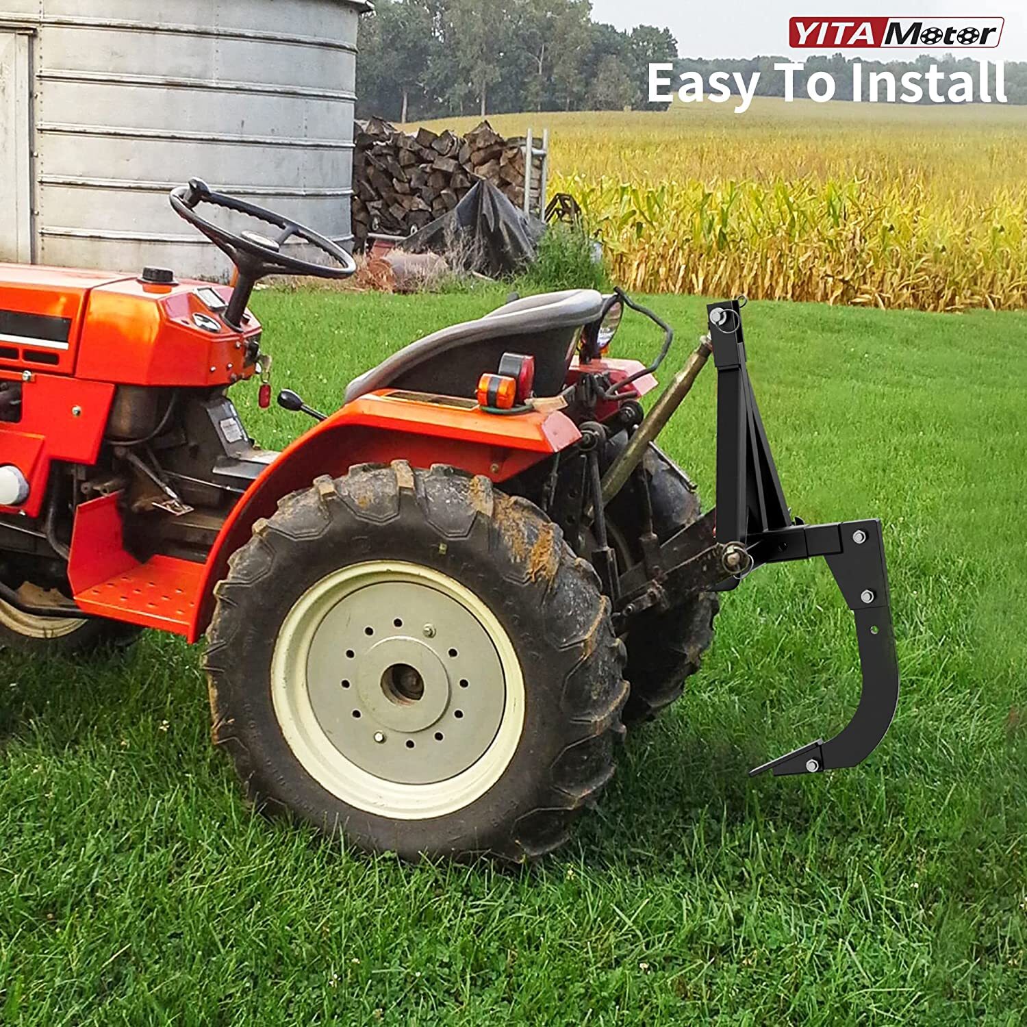 2" Receiver Lawn Ripper Plow for ATVs/UTVs Heavy-Duty Hitch Attachment
