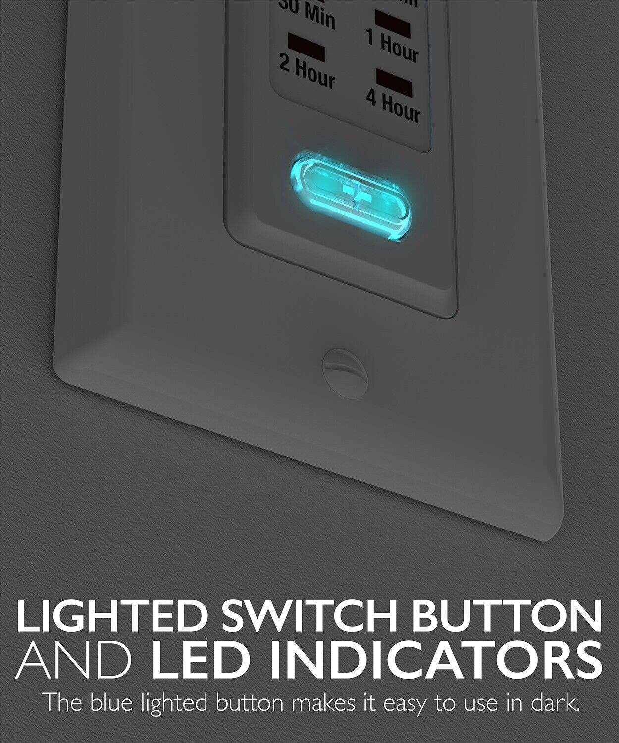 2x In Wall Switch Gang Countdown Programmable Timer Auto Bathroom Fan LED Light