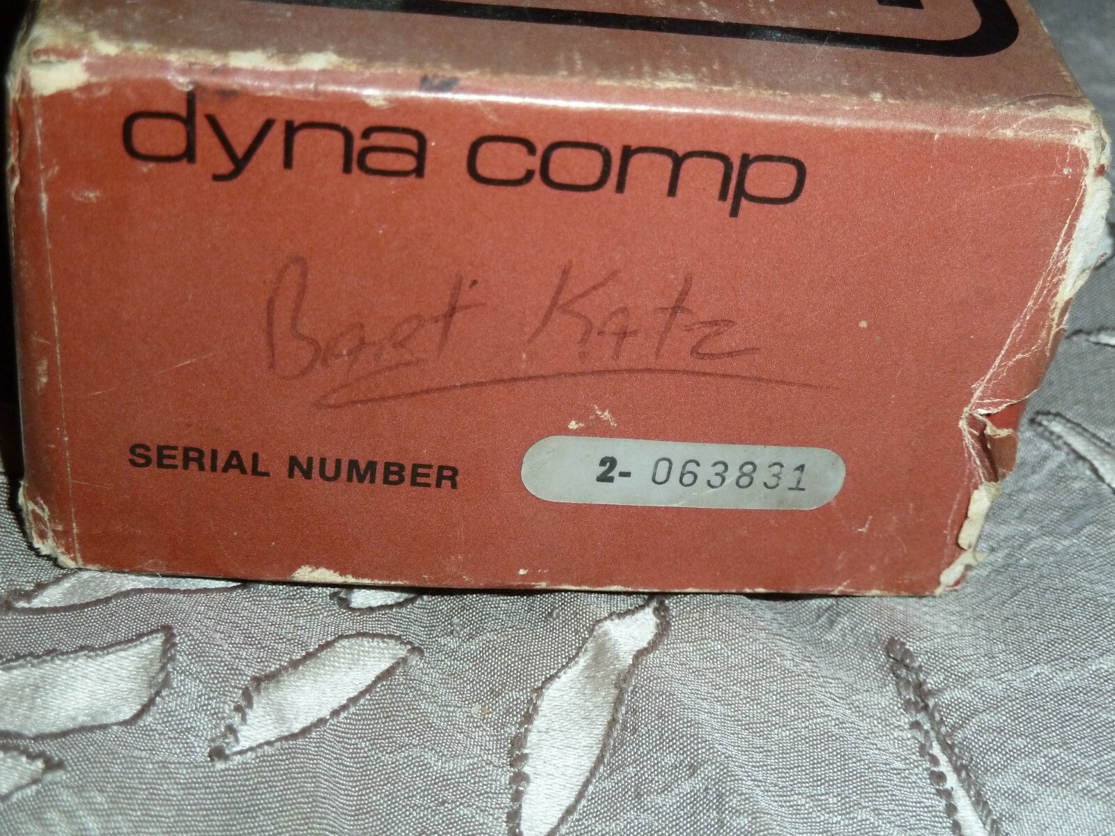 1981 MXR Red Dyna Comp Guitar Effects Pedal